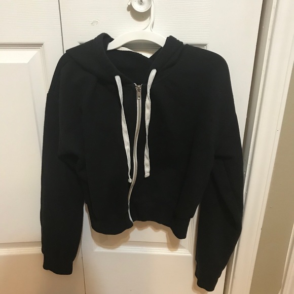Cropped Zip Up Hoodie - Picture 1 of 2